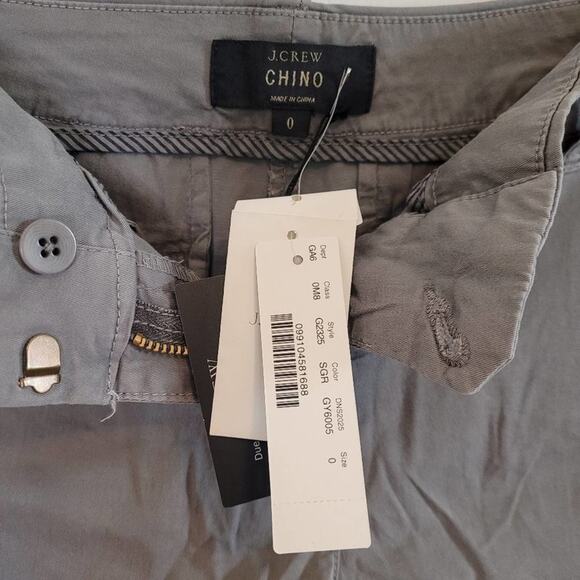 J. Crew Cotton Chino Short Gray 0 - Picture 6 of 7